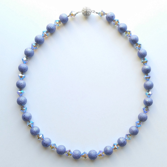 Saturnine Sparkle Jewelry - Handmade Swarovski Black Diamond AB2X Necklace